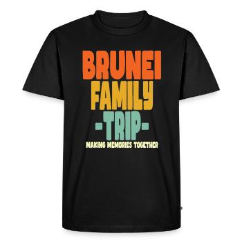 Brunei Family Trip Holidays - Men's Premium Organic T-Shirt - black - Front - Nico (187cm)