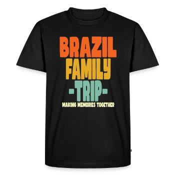 Brazil Family Trip Holidays - Men's Premium Organic T-Shirt - black - Front - Nico (187cm)