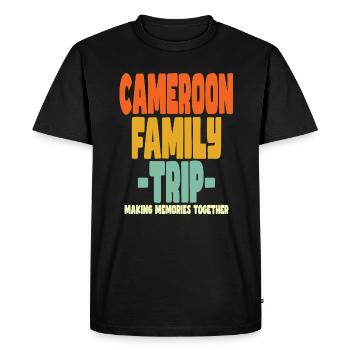 Cameroon Family Trip Holidays - Men's Premium Organic T-Shirt - black - Front - Nico (187cm)
