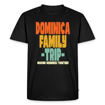 Dominica Family Trip Holidays - Men's Premium Organic T-Shirt - black - Front - Nico (187cm)