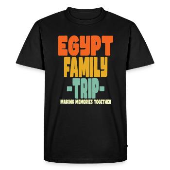 Egypt Family Trip Holidays - Men's Premium Organic T-Shirt - black - Front - Nico (187cm)