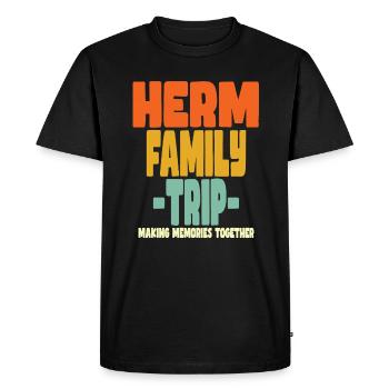 Vacances Herm Family Trip - T-shirt Premium bio Homme - noir - Devant - Nico (187cm)