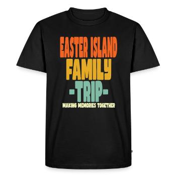 Easter Island Family Trip Vacations - Men's Premium Organic T-Shirt - black - Front - Nico (187cm)