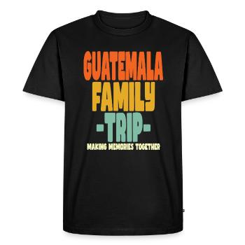 Vacances en famille au Guatemala - T-shirt Premium bio Homme - noir - Devant - Nico (187cm)