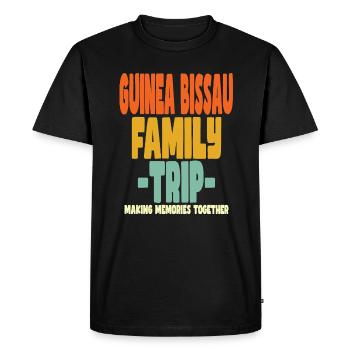 Guinée Bissau Vacances en famille - T-shirt Premium bio Homme - noir - Devant - Nico (187cm)