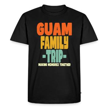 Guam Family Trip Vacations - Men's Premium Organic T-Shirt - black - Front - Nico (187cm)