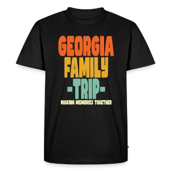 Georgia Family Trip Vacations - Men's Premium Organic T-Shirt - black - Front - Nico (187cm)