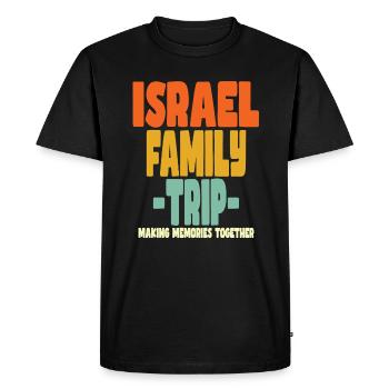 Israel Family Trip Vacations - Men's Premium Organic T-Shirt - black - Front - Nico (187cm)