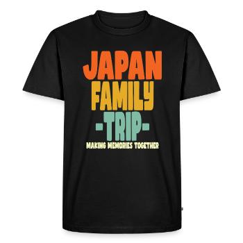 Japan Family Trip Holidays - Men's Premium Organic T-Shirt - black - Front - Nico (187cm)
