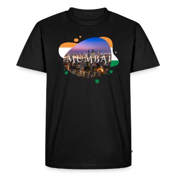 Mumbai India Souvenir - Men's Premium Organic T-Shirt - black - Front - Nico (187cm)