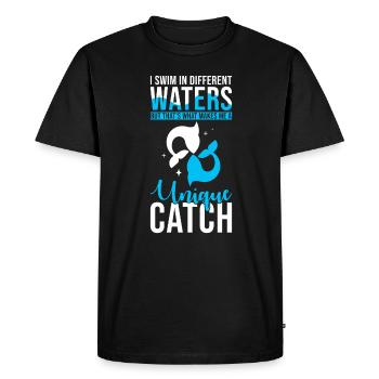 Pisces Zodiac Astrology Horoscope - Men's Premium Organic T-Shirt - black - Front - Nico (187cm)