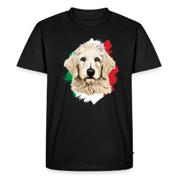 Maremma Abruzzo German Shepherd Maremmano Abruzzese - Men's Premium Organic T-Shirt - black - Front - Nico (187cm)
