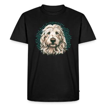 Maremma Abruzzo German Shepherd Maremmano Abruzzese - Men's Premium Organic T-Shirt - black - Front - Nico (187cm)