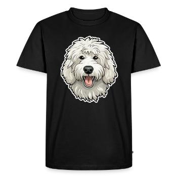 Maremma Abruzzo German Shepherd Maremmano Abruzzese - Men's Premium Organic T-Shirt - black - Front - Nico (187cm)
