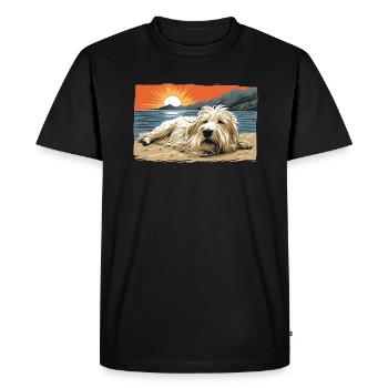 Maremma Abruzzo German Shepherd Maremmano Abruzzese - Men's Premium Organic T-Shirt - black - Front - Nico (187cm)
