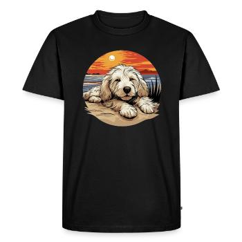 Maremma Abruzzo German Shepherd Maremmano Abruzzese - Men's Premium Organic T-Shirt - black - Front - Nico (187cm)