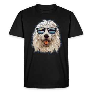 Maremmano Abruzzese German Shepherd - Men's Premium Organic T-Shirt - black - Front - Nico (187cm)
