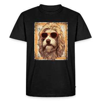 Maremmano Abruzzese German Shepherd - Men's Premium Organic T-Shirt - black - Front - Nico (187cm)