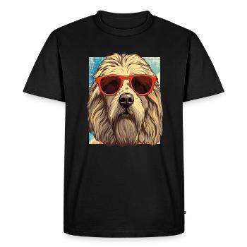 Maremmano Abruzzese German Shepherd - Men's Premium Organic T-Shirt - black - Front - Nico (187cm)