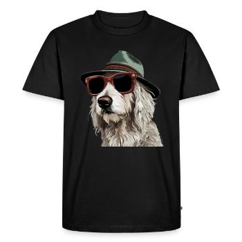 Maremmano Abruzzese German Shepherd - Men's Premium Organic T-Shirt - black - Front - Nico (187cm)
