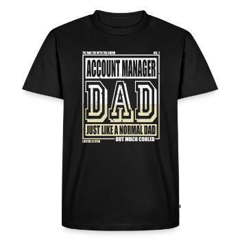 Comptable Papa Cadeau - T-shirt Premium bio Homme - noir - Devant - Nico (187cm)