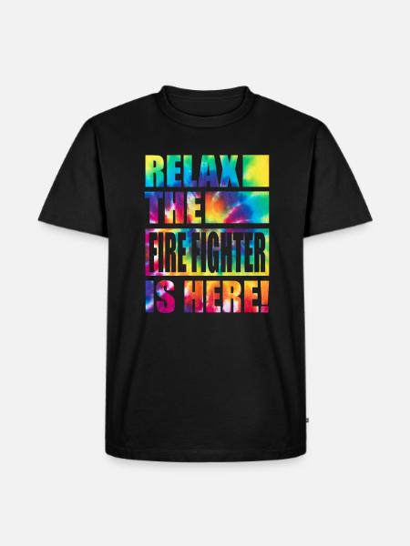 Fire Fighter Funny Saying - Men's Premium Organic T-Shirt - black