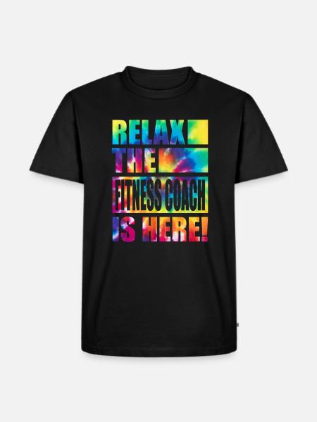 Fitness Coach Funny Saying - Men's Premium Organic T-Shirt - black