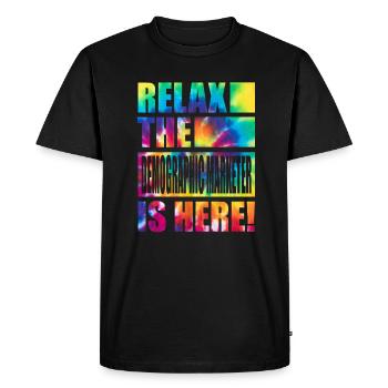 Dicton amusant de spécialiste du marketing démographique - T-shirt Premium bio Homme - noir - Devant - Nico (187cm)