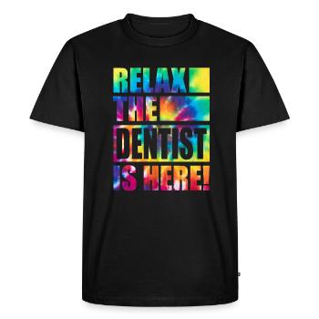 Dentist Funny Saying - Men's Premium Organic T-Shirt - black - Front - Nico (187cm)