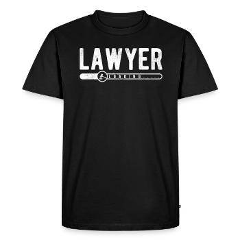 Le futur avocat est convoqué - T-shirt Premium bio Homme - noir - Devant - Nico (187cm)