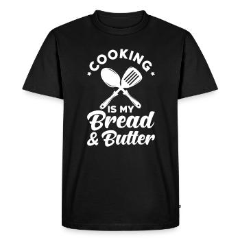 Chef Chef Cuisine Culinaire - T-shirt Premium bio Homme - noir - Devant - Nico (187cm)