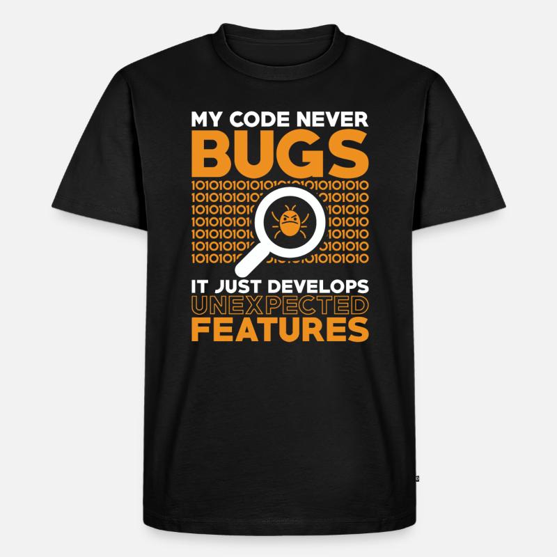 Code Codeur Programmeur Développeur Codeur - T-shirt Premium bio Homme - noir