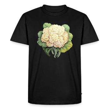 Légumes de chou-fleur - T-shirt Premium bio Homme - noir - Devant - Nico (187cm)