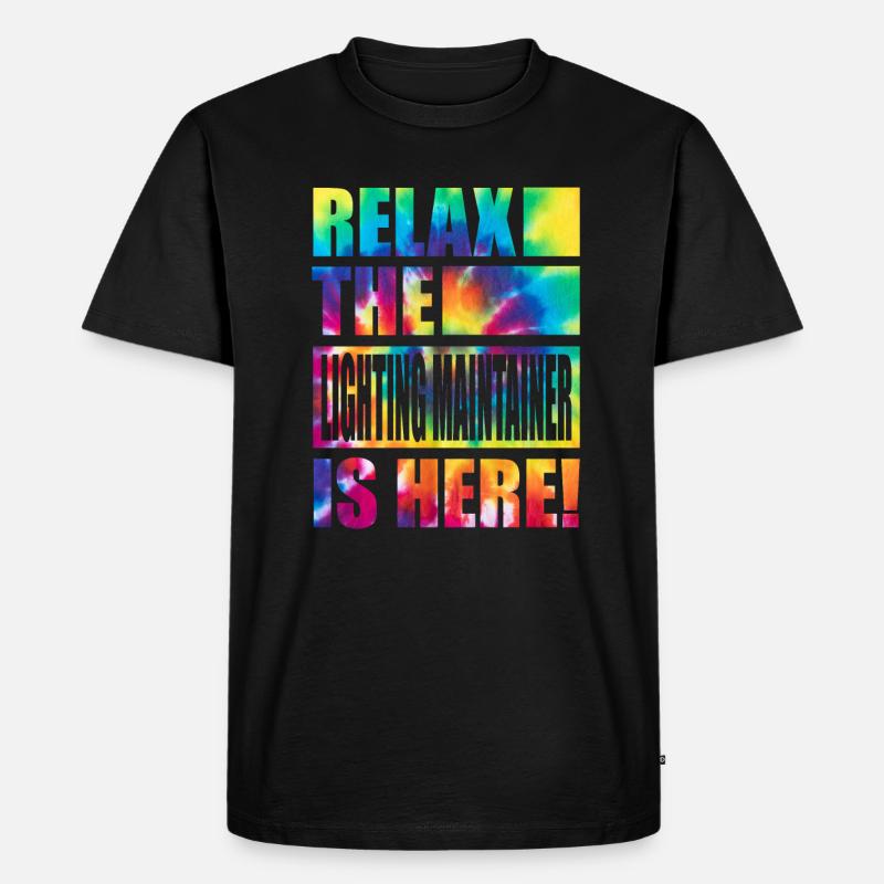 Lighting Maintainer Lustiger Spruch - Männer Premium Bio T-Shirt - Schwarz