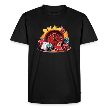 Casino - T-shirt Premium bio Homme - noir - Devant - Nico (187cm)