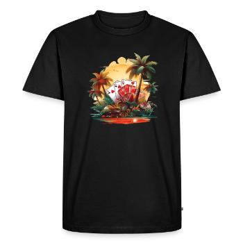 Casino - Men's Premium Organic T-Shirt - black - Front - Nico (187cm)