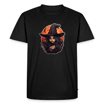 Witch Halloween - Men's Premium Organic T-Shirt - black - Front - Nico (187cm)