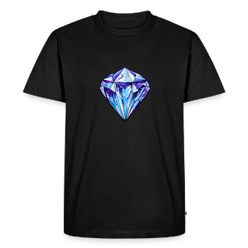 Diamond - Men's Premium Organic T-Shirt - black - Front - Nico (187cm)