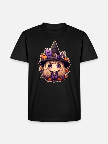 Witches Anime - Men's Premium Organic T-Shirt - black