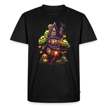 Anime Manga Maison hantée - T-shirt Premium bio Homme - noir - Devant - Nico (187cm)