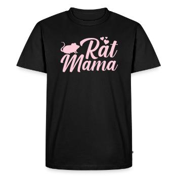 Rat mom - Men's Premium Organic T-Shirt - black - Front - Nico (187cm)