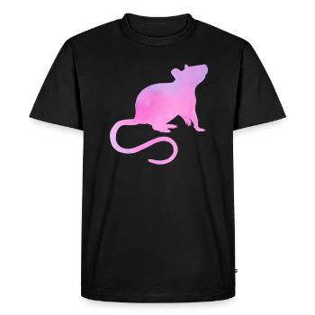 Rat mom - Men's Premium Organic T-Shirt - black - Front - Nico (187cm)