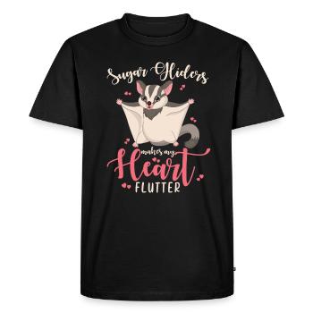 Sugar Glider Saying - Men's Premium Organic T-Shirt - black - Front - Nico (187cm)