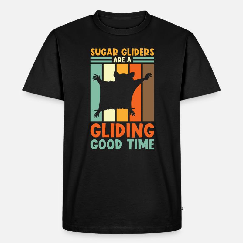 Sugar Glider Spruch - Männer Premium Bio T-Shirt - Schwarz