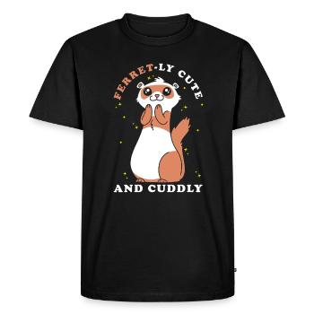 Cadeau de furet pour les propriétaires de furets - T-shirt Premium bio Homme - noir - Devant - Nico (187cm)