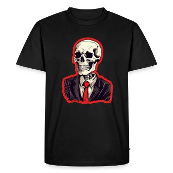 Costume d’Halloween squelette - T-shirt Premium bio Homme - noir - Devant - Nico (187cm)