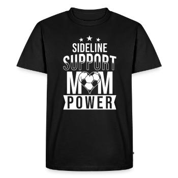 Maman de soccer Mère de jour Entraîneur le jour du match - T-shirt Premium bio Homme - noir - Devant - Nico (187cm)