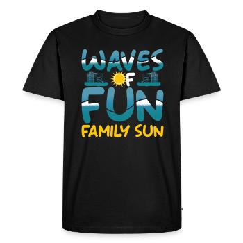Water Park Squad - Group Family Water Park - Men's Premium Organic T-Shirt - black - Front - Nico (187cm)