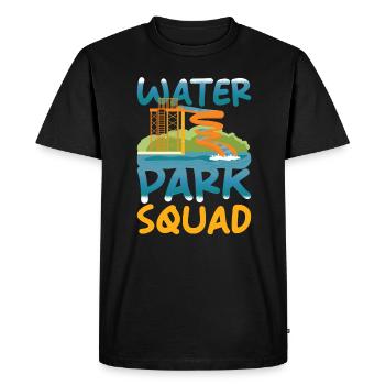 Water Park Squad - Group Family Water Park - Men's Premium Organic T-Shirt - black - Front - Nico (187cm)
