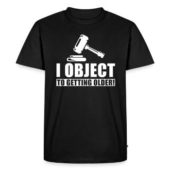 Cadeau d’anniversaire du juge Je dépose une objection - T-shirt Premium bio Homme - noir - Devant - Nico (187cm)